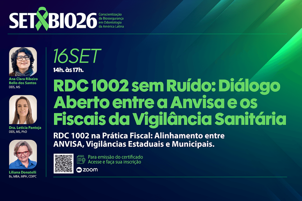 SETBIO 2026 RDC 1002 sem Ruído: Diálogo Aberto entre a Anvisa e os Fiscais da Vigilância Sanitária 16/09